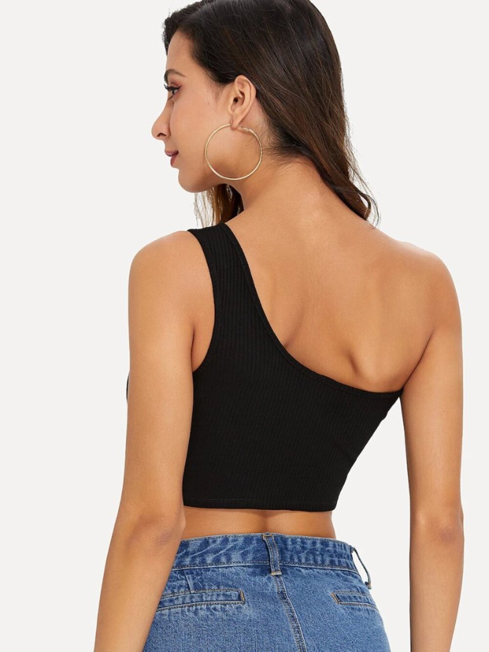 SHEIN One Shoulder Crop Top Size 2X